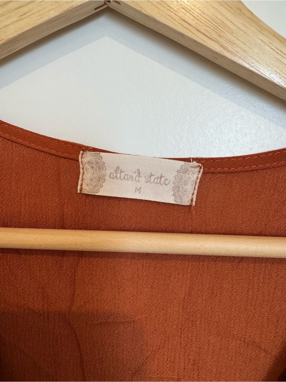 Altar'd State Rust Wrap Mini Dress - Picture 3 of 3